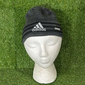 ADIDAS ECLIPSE REVERSIBLE BEANIE, ONE SIZE, BLACK/ GREY/ ONIX, BRAND NEW,UNISEX